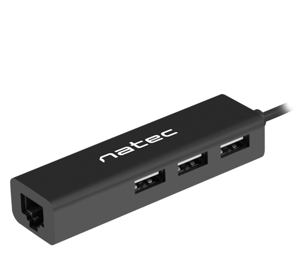 Natec HUB USB 2.0 DRAGONFLY 3-PORTY + RJ45 - 1470246 - zdjęcie 2